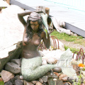 Hot Sale Life Size outdoor Bronze mermaid water fountain